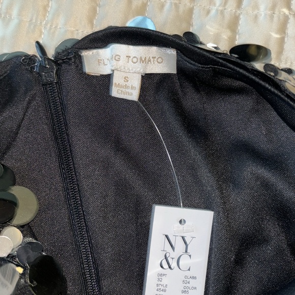 Flying Tomatoes Women’s Sequin Miniskirt Size Small – Party, Glitter, Metallic - Picture 6 of 6